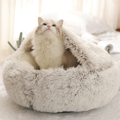 Ultra soft Cat Dog Cave Bed