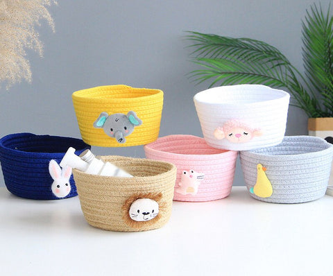 Handwoven Animal Kids Storage Baskets