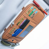 Smart car sun visor organizer